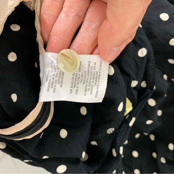 Ett Twa Anthropologie Chesapeake Wide Leg Pants Womens 6 Polka Dot Floral Rayon - Picture 12 of 15